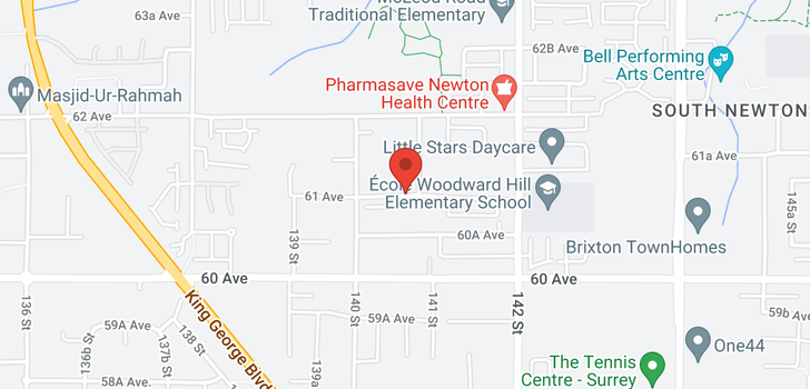 map of 14166 61 AVENUE